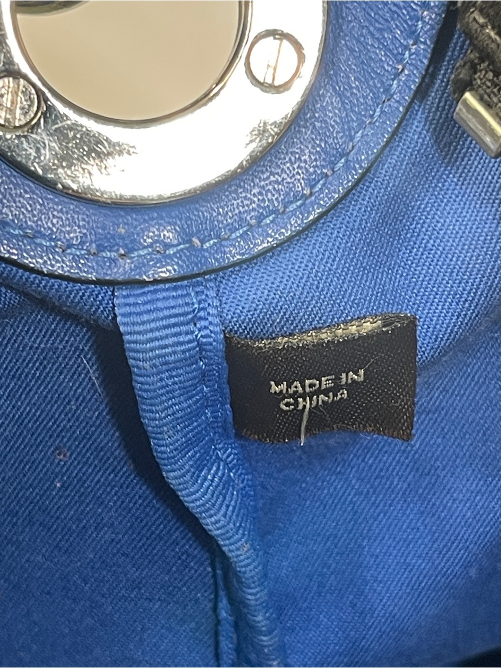 Coach Heritage Stripe Tote F14477 Y2K Signature C Shoulder Bag Black Blue White - Picture 9 of 16